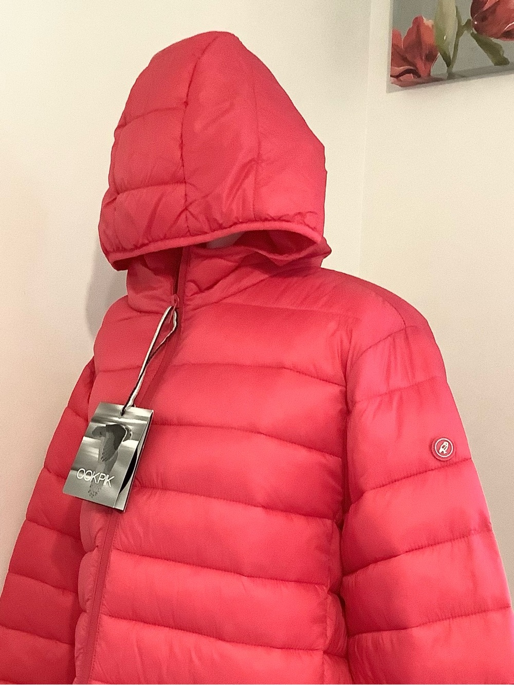 NEW Ookpik World Women’s Lightweight Red Hooded Winter Puffer Jacket Sz.3X *READ